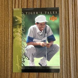 2001 TIGER WOODS Upper Deck trading card
#TT3 “Tiger’s Tales” card